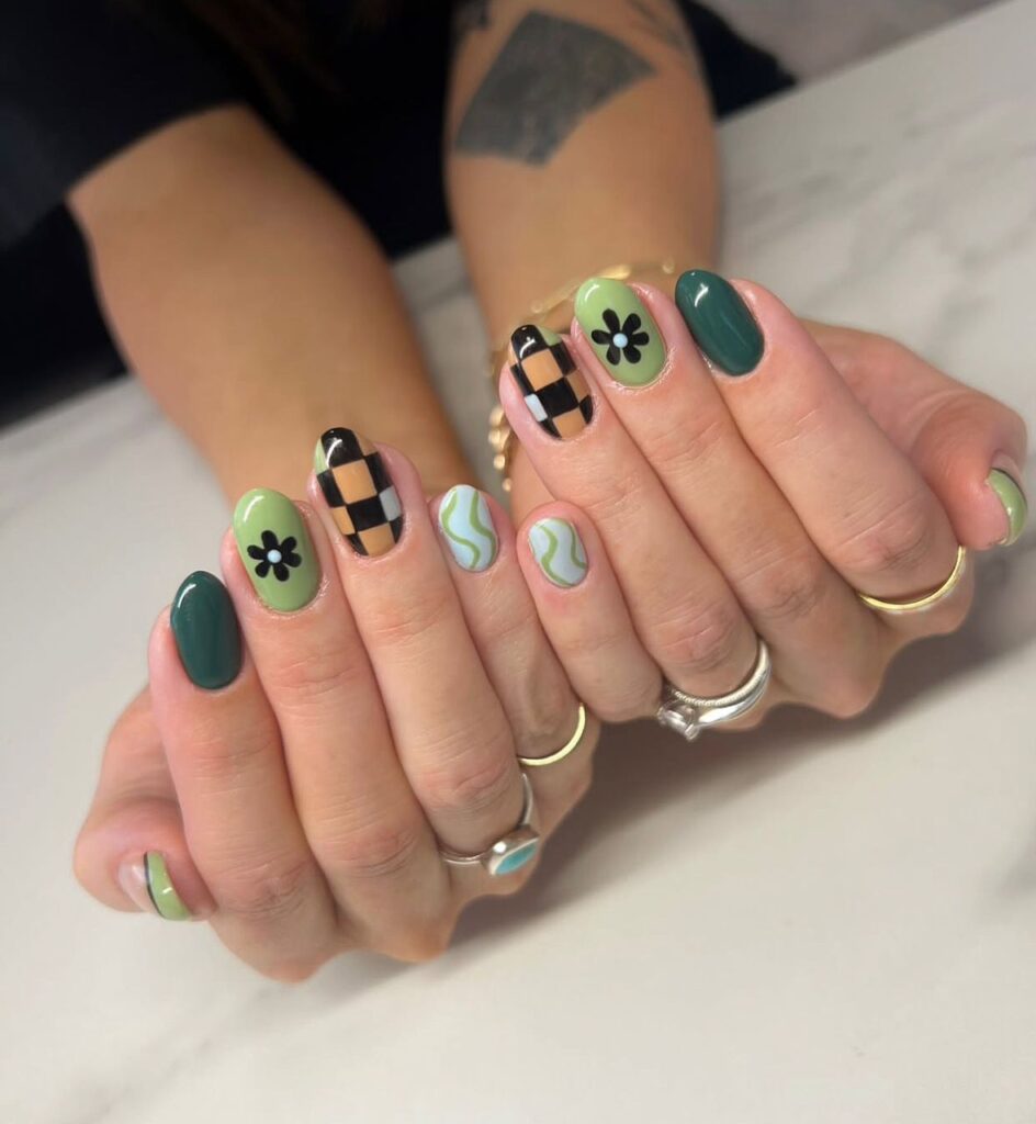 st patrick's day green nails