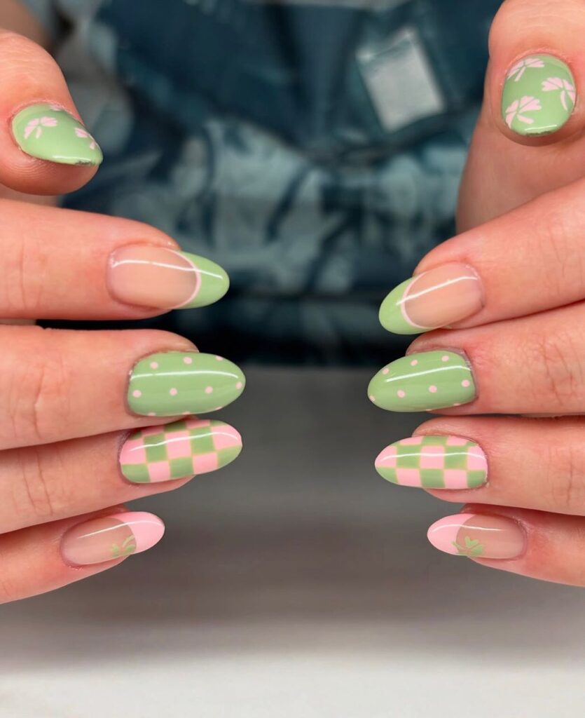 st patricks day nails acrylic