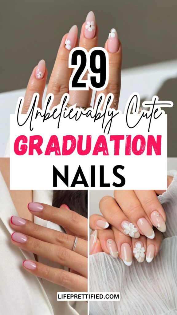 cute graduation nails