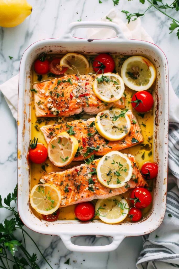 quick and easy greek salmon