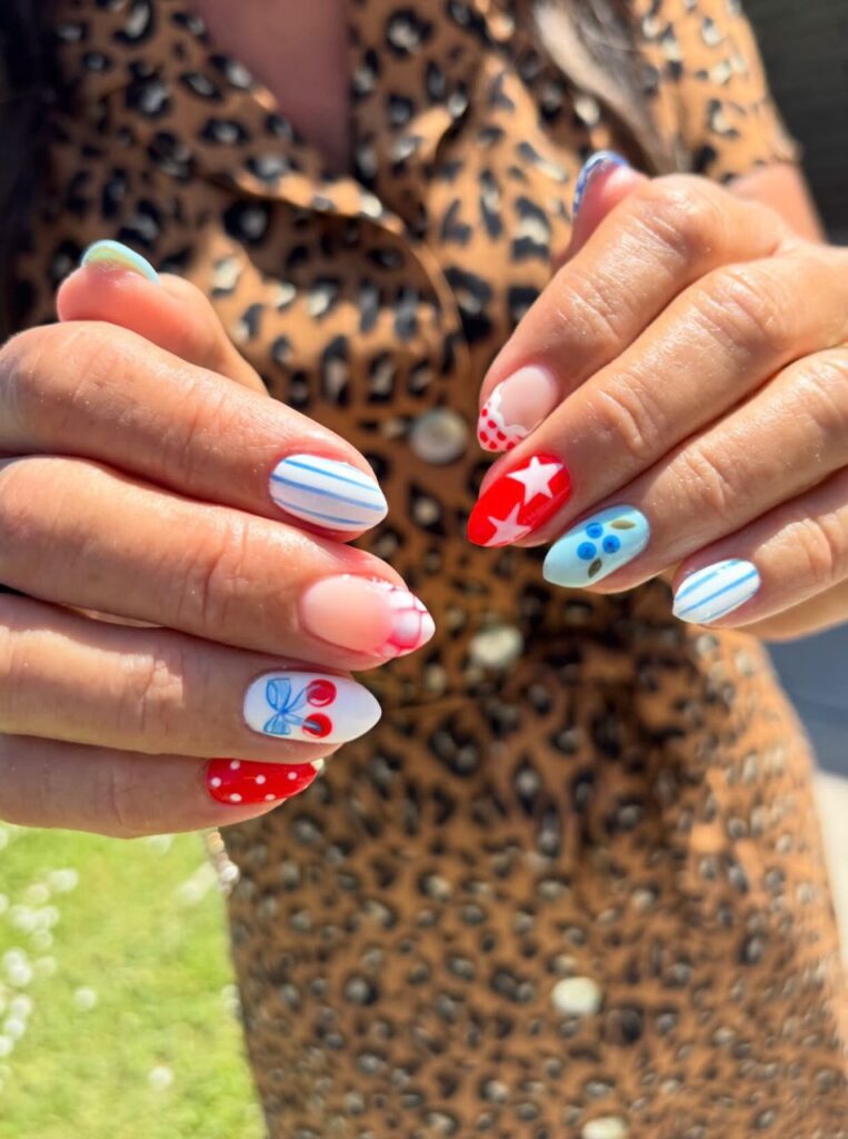 4th of july nail designs