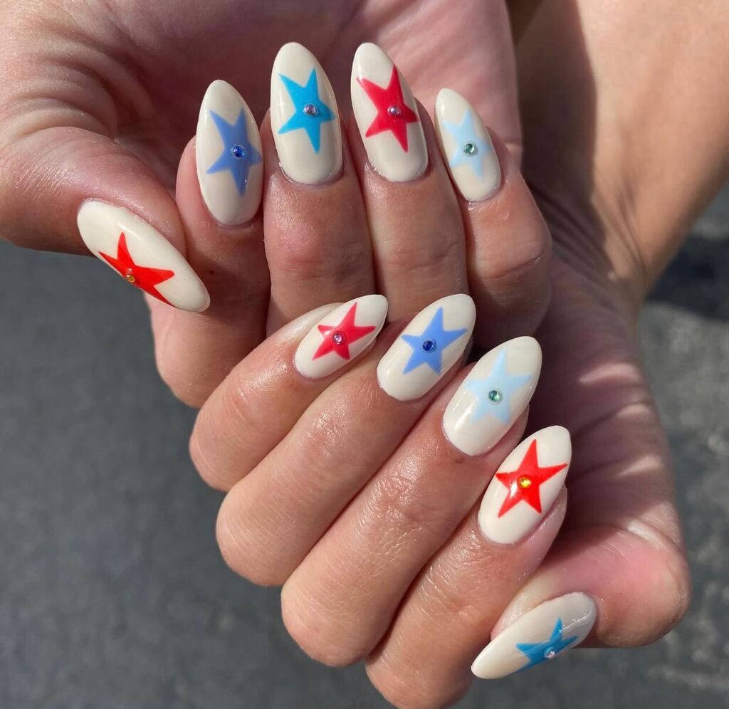 classy 4th of july nail ideas