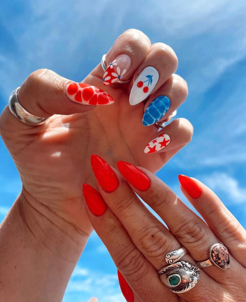cute 4th of july nails