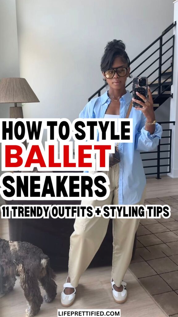 how to style ballet sneakers