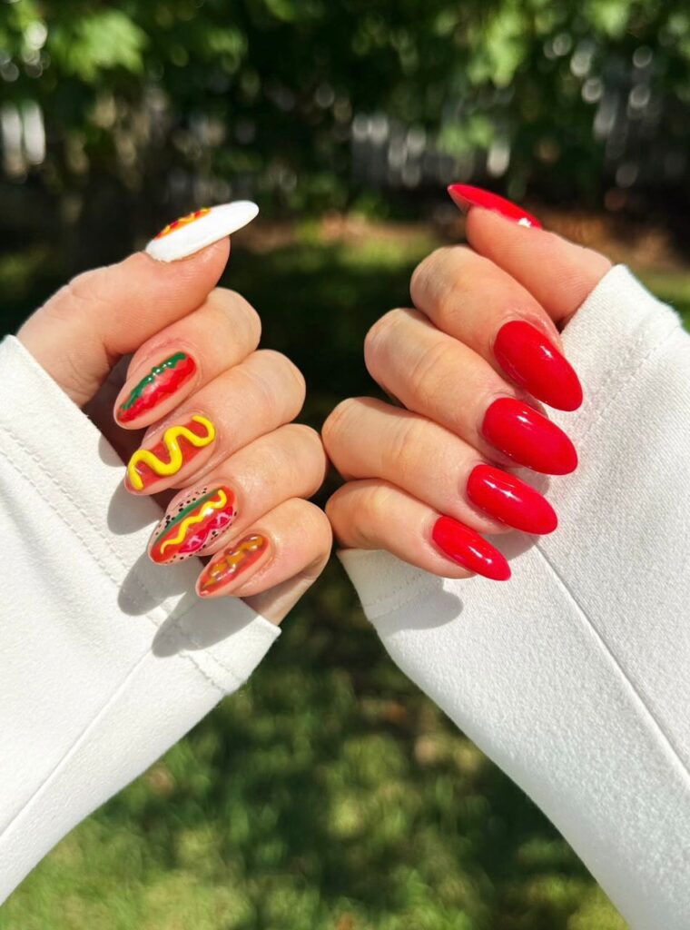 july 4th nail art