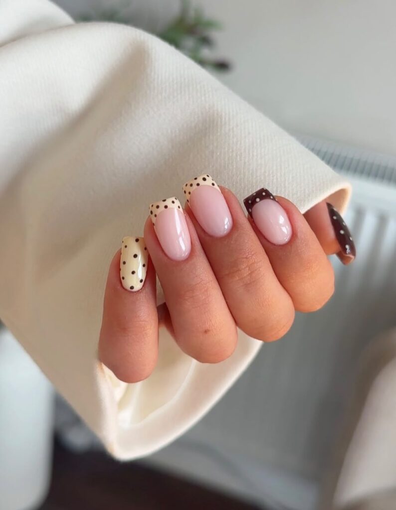 back to school nails french tip
