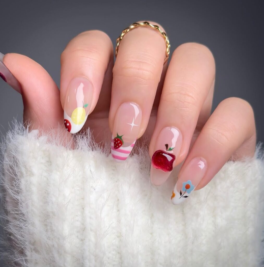 cute august nails