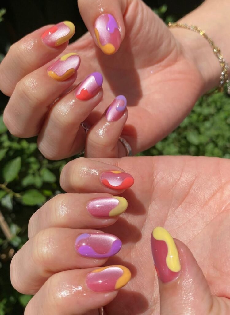 july nail ideas short
