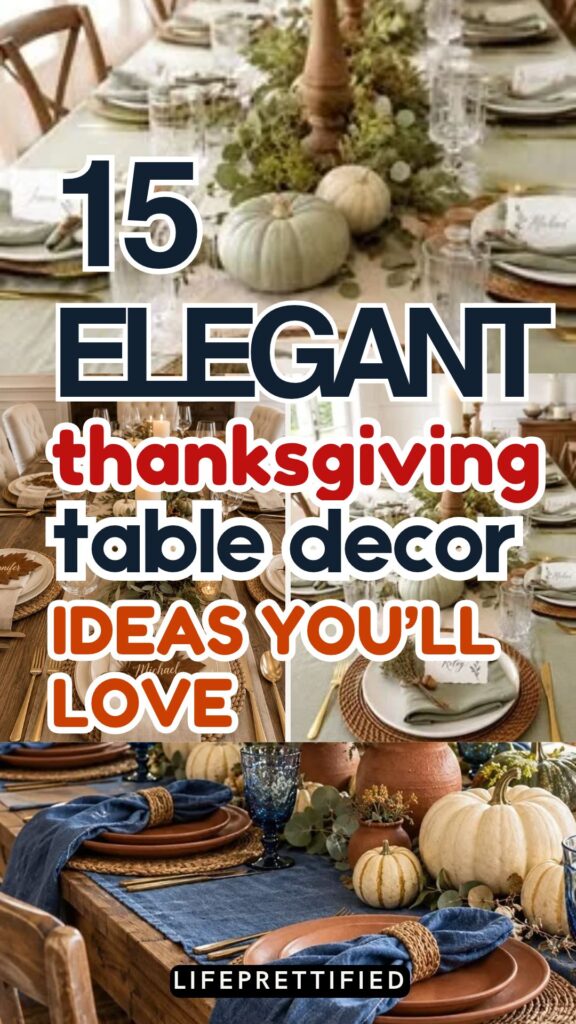 elegant thanksgiving table decor
