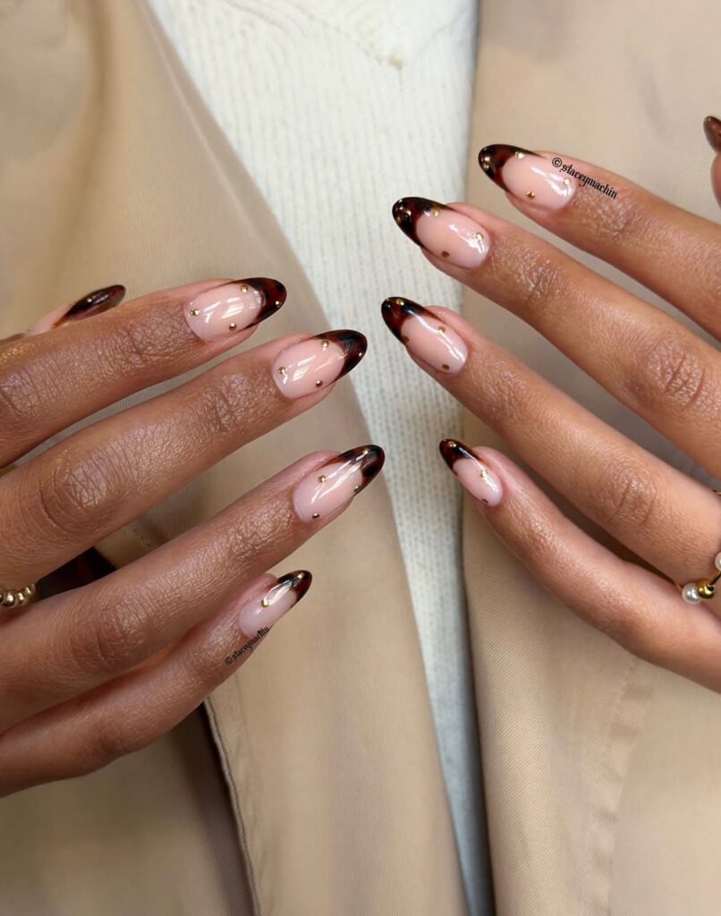 fall almond nails