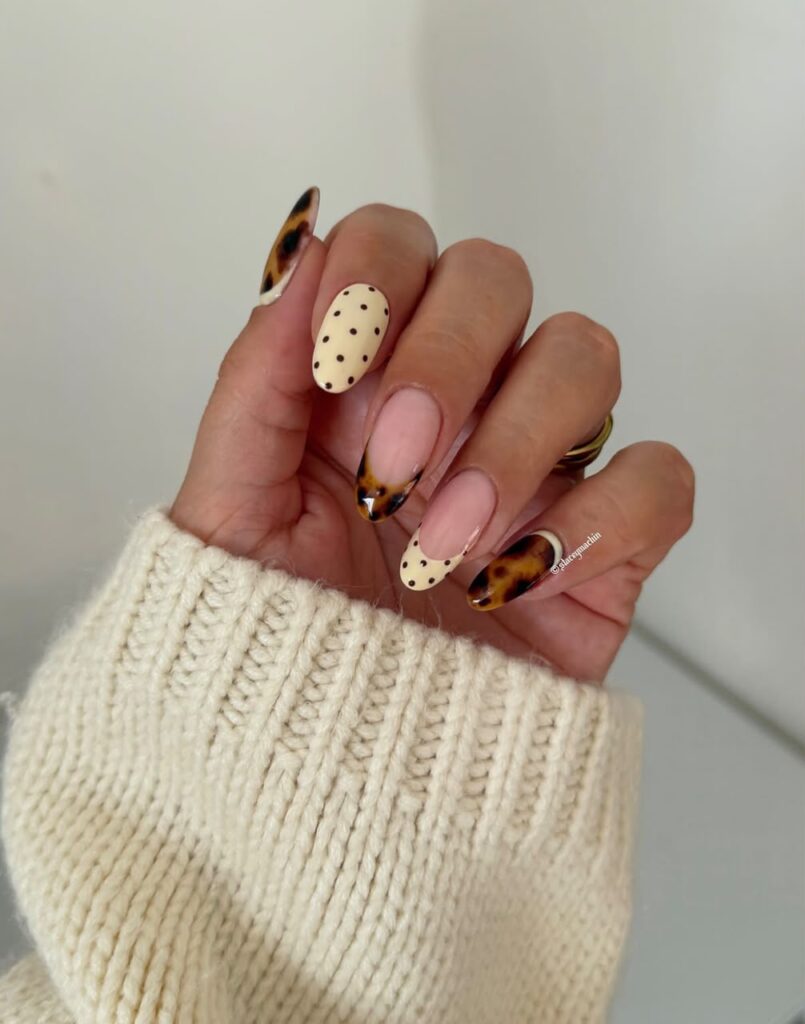 fall french tip nails