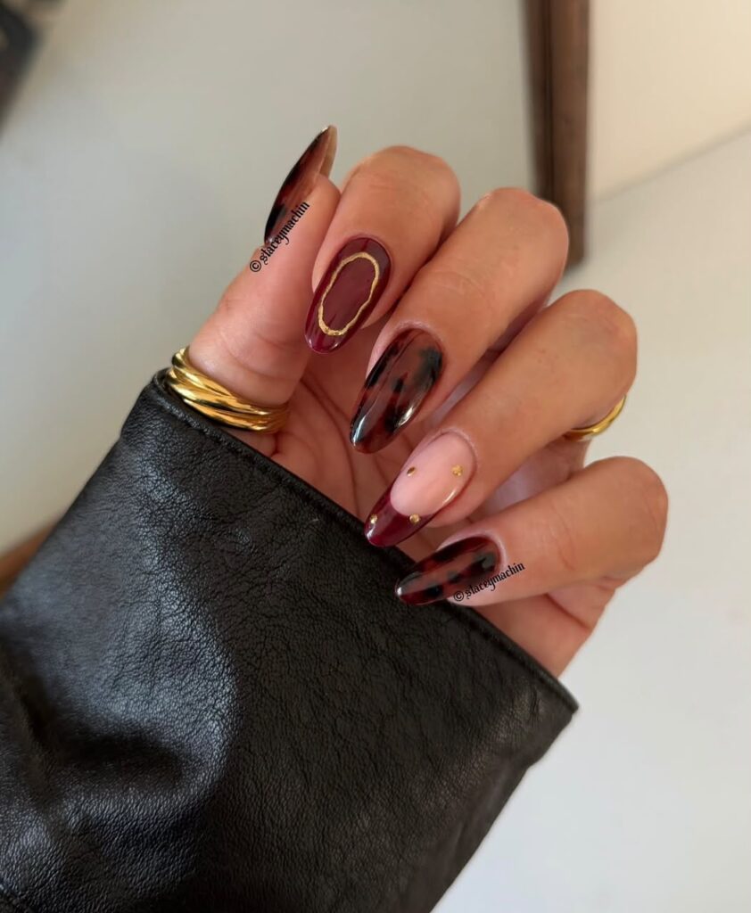 november almond nails